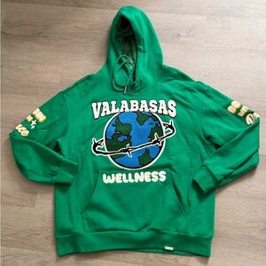 Valabasas Green Graphic Men's Hoodie